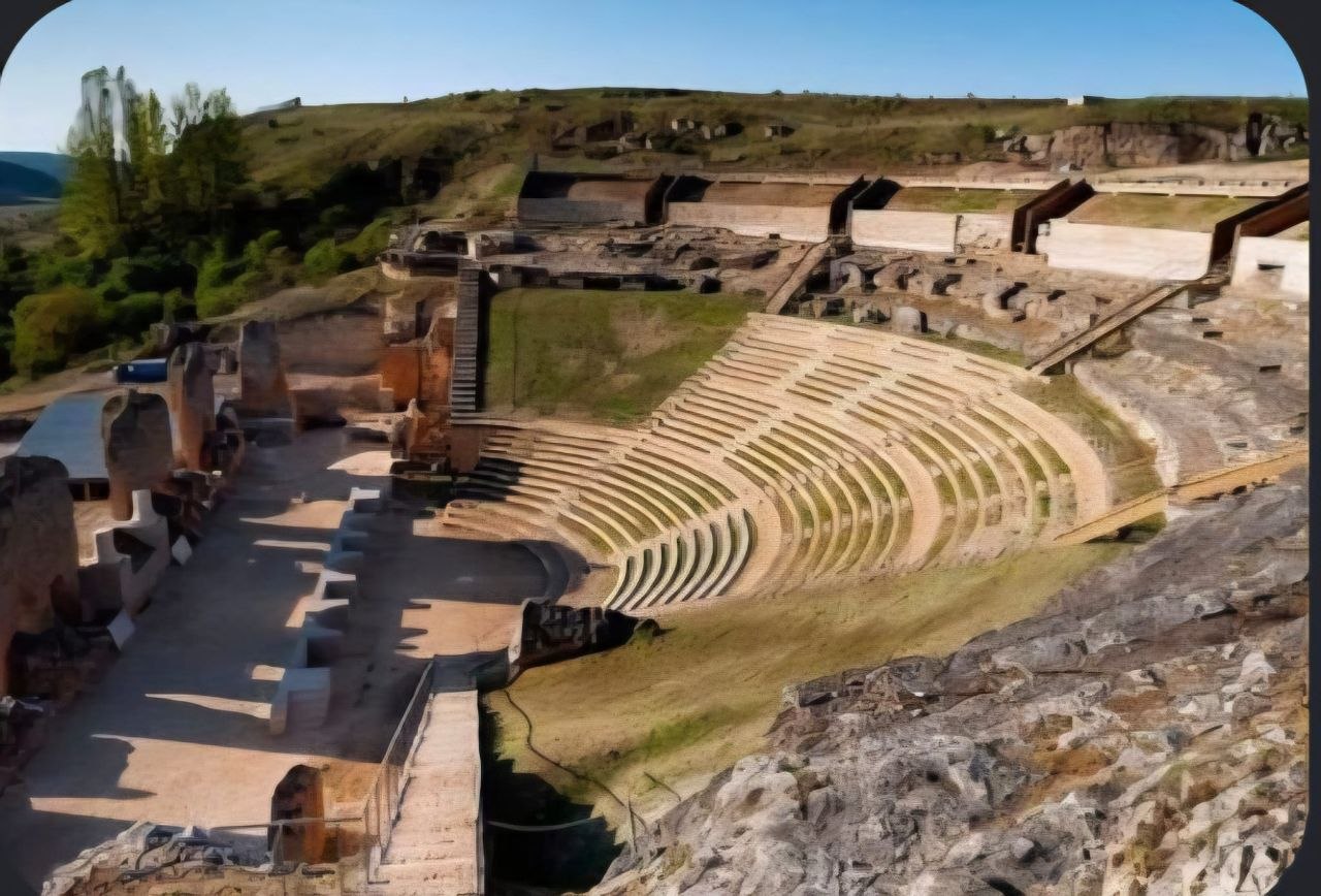 Ruinas del teatro romano de Clunia Súplicia